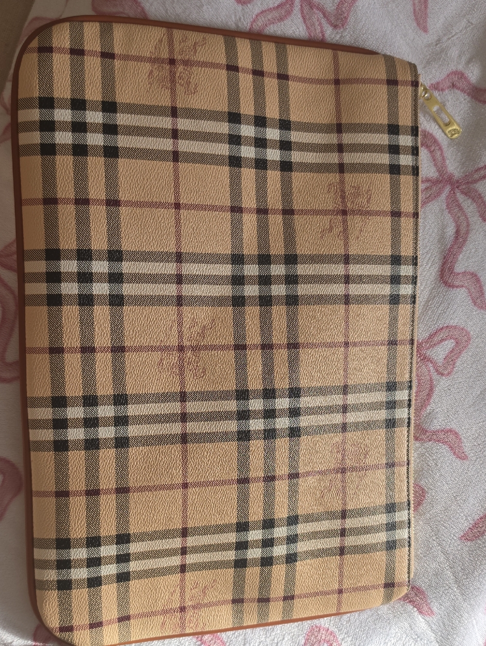 Burburry Laptop case premium quality leather BB